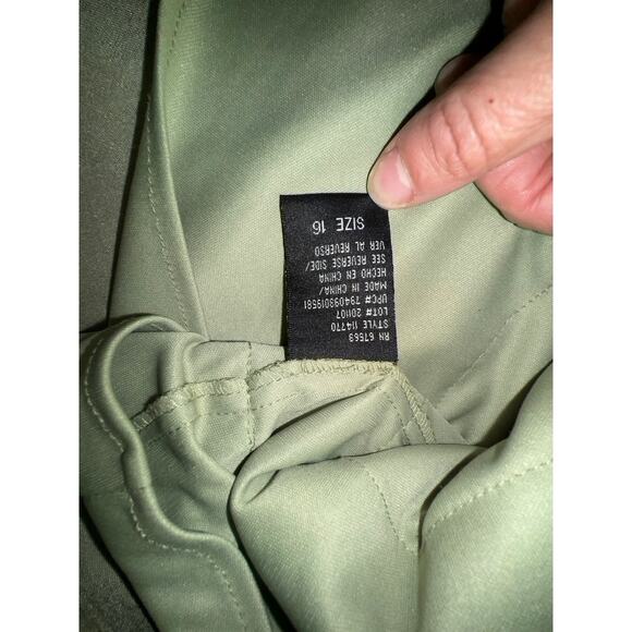 S.L. Fashion Green Layered Dress, RUFFLES, LAYERS, Silky, Sheer, Size L,Fairy - Picture 9 of 12